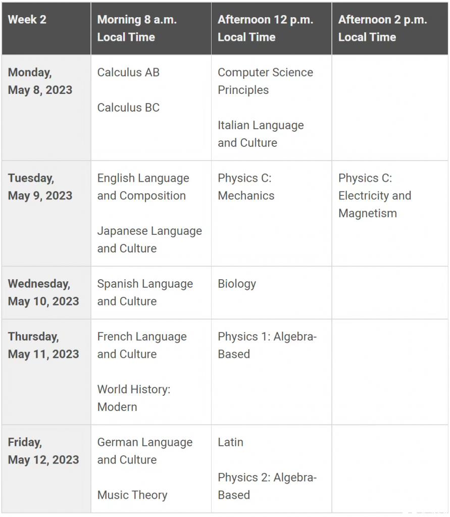2023年AP考試時(shí)間公布，AP什么時(shí)候考試呢？